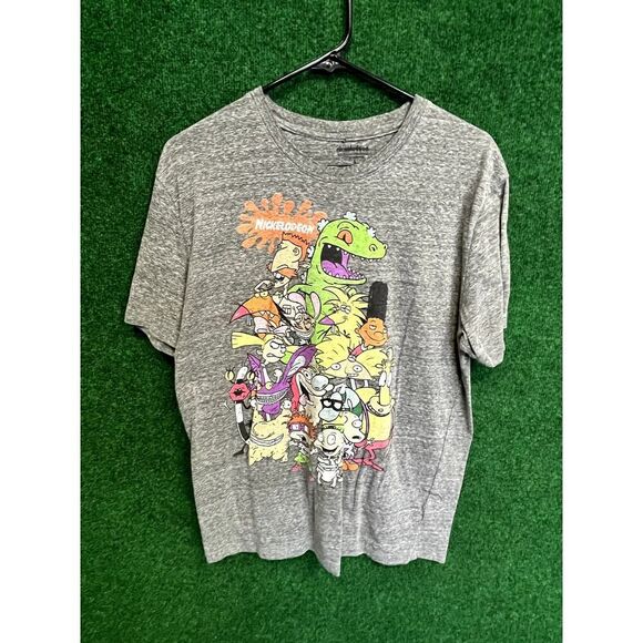 Nickelodeon Rugrats 90s Style Gray T-Shirt Size Large Unisex Gift Cartoon - Picture 1 of 4